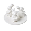 Cake Stand - White Easter Bunny 20 inch Dessert Stand