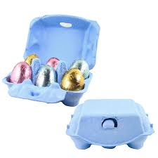 Cookie / Chocolate Box - Easter Egg Carton - 6 cavity - Blue