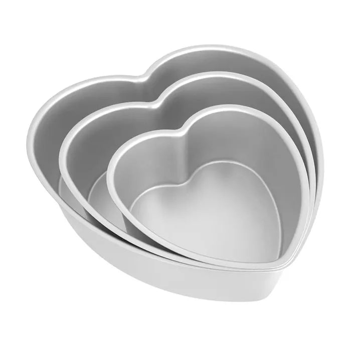 Cake Pan Set of 3 - Heart - 6, 8 & 10 inch