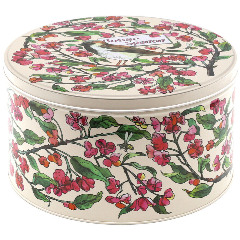 Cake Storage Tin - Birds in Hedgerow 22cm (Medium) Round - by Emma Bridgewater