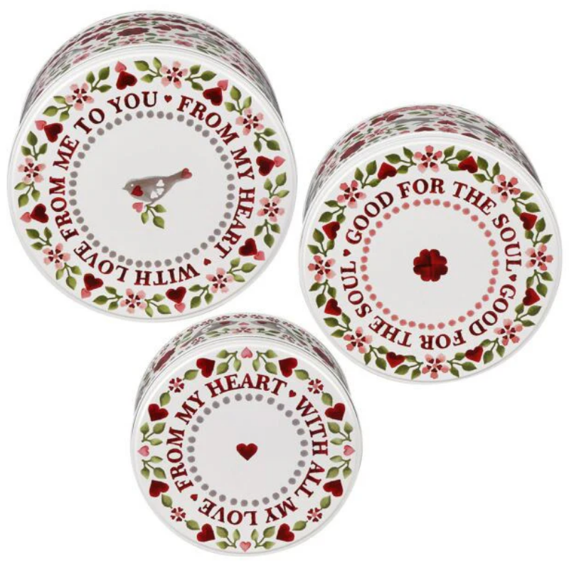 Cake Storage Tin - Love Birds 25cm (Large) Round - By Emma Bridgewater