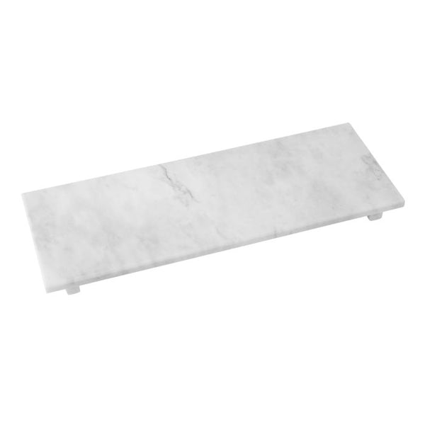 Cake Stand - White Marble Rectangular Serving Board / Dessert Platter