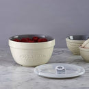 Pudding Basin - Stoneware Christmas Pudding Basin with Lid - 900ml / 6inch