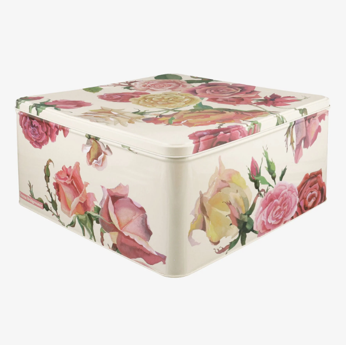 Cake Storage Tin - Roses All My Life 24cm (Large) Square by Emma Bridgewater