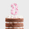 Cake Topper - Shabby Chic Pink Number Cake Topper - Wooden