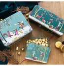 Cake / Biscuit Storage Tin - Woodland Christmas Tales Deep Rectangle Tin by Sara Miller Design