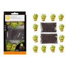 Sugar Decorations - Zombie Hand & Chocolate Sprinkles Kit (Halloween)