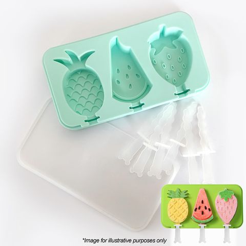 Popsicle Mould - Fruit (Pineapple, Watermelon, Strawberry)