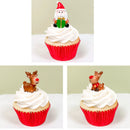 Cake Topper - Santa or Cute Reindeer