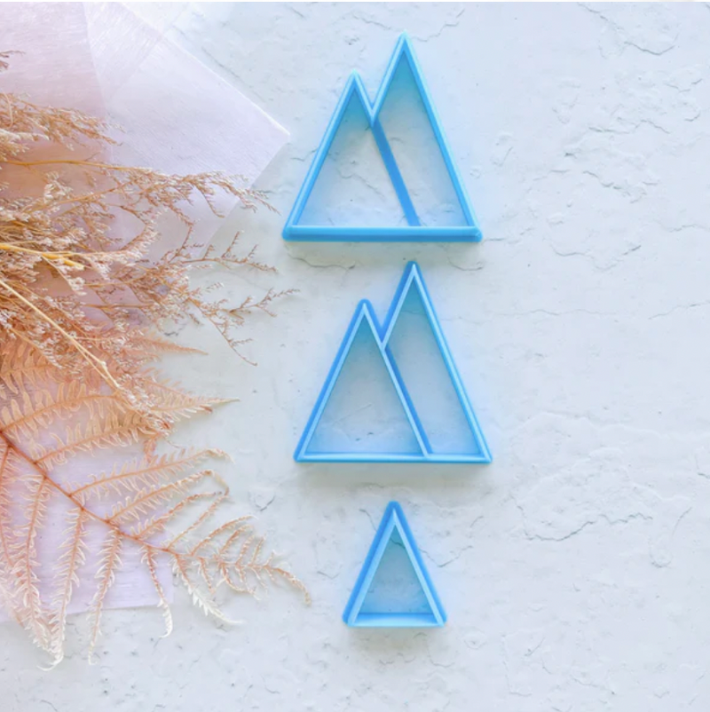 Cutter Set - Giza Inspired Petite (Pyramid/Triangle/Tree) Cutter Set (by Cake Sera Sera)