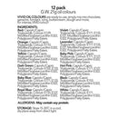 Vivid - Multi 12 pk - Oil Based Chocolate Colour 21g