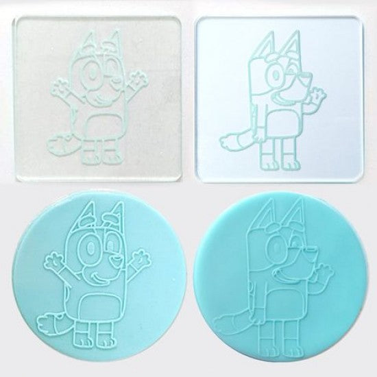 Debosser - Bluey & Bingo - Fondant Cookie Embossers Set of 2